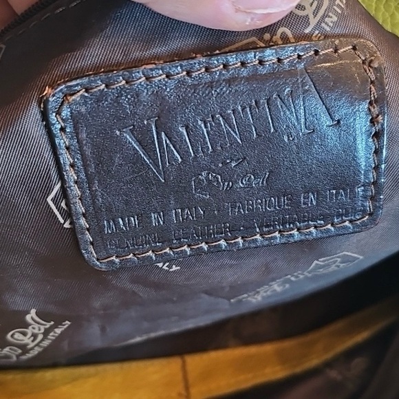 Valentina Two-Tone Yellow and Black Shoulder Bag - Picture 6 of 7